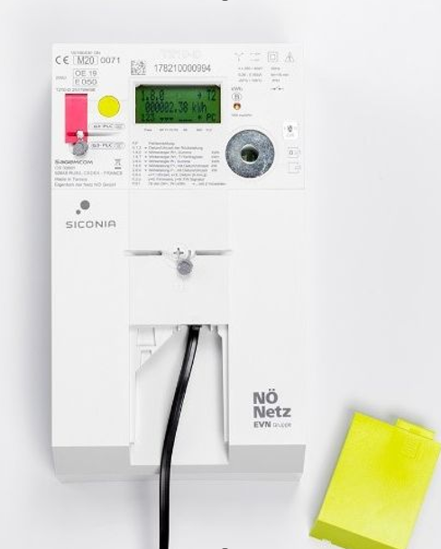 Smart Meter der NÖ Netz mit Anschluss